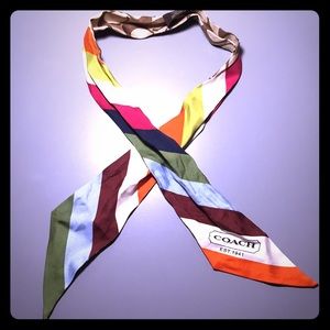Coach skinny scarf